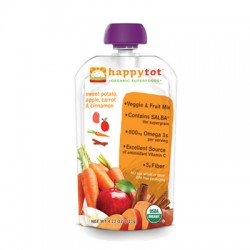 Happy Tot Stage 4 Organic Baby Food - Sweet Potato, Carrot & Apple (16, 4.2 oz.)