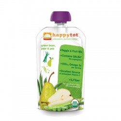 Happy Tot Stage 4 Organic Baby Food - Green Bean, Pear & Pea (16, 4.2 oz.)