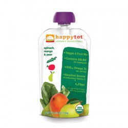 Happy Tot Stage 4 Organic Baby Food - Spinach, Mango & Pears (16, 4.2 oz.)
