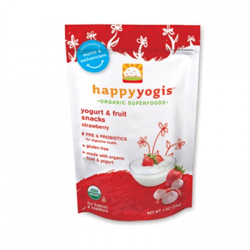 Happy Yogis Happy Melts Organic Yogurt Snacks - Strawberry (8, 1 oz.) Happy Yogis Happy Melts Organic Yogurt Snacks - Strawberry (8, 1 oz.)