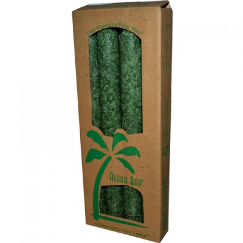Aloha Bay Palm Tapers Green - 4 Candles