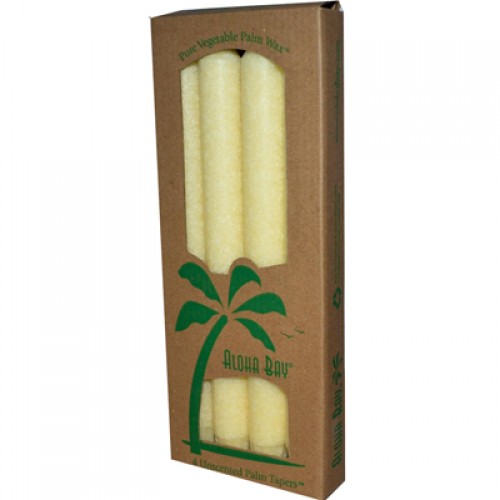 Aloha Bay Palm Tapers Cream - 4 Candles