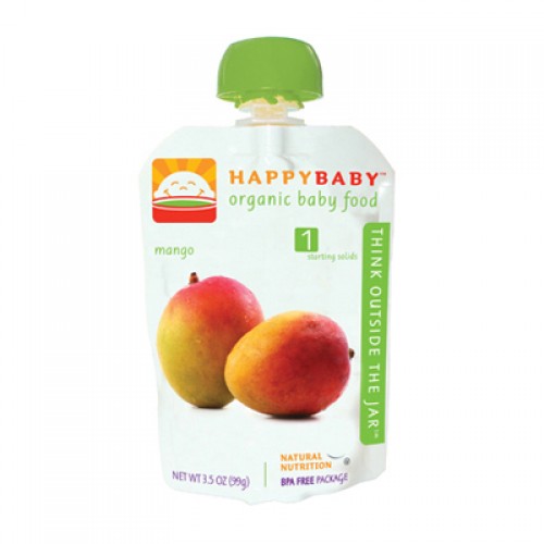 Happy Baby Stage 1 Organic Baby Food - Mango (16, 3.5 oz.)