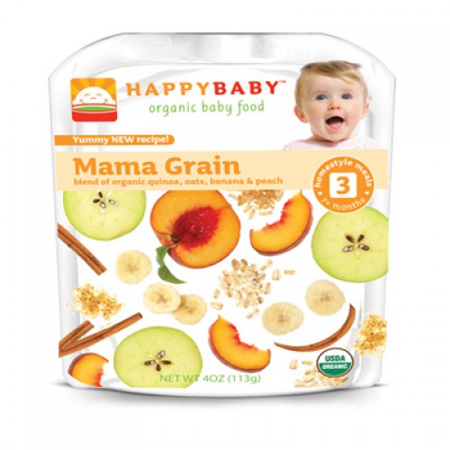 Happy Baby Stage 3 Organic Baby Food - Mama Grain (16, 4 oz.) Happy Baby Stage 3 Organic Baby Food - Mama Grain (16, 4 oz.)