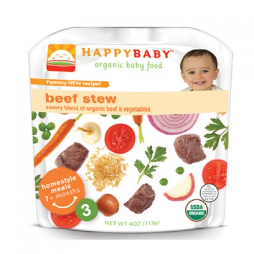 Happy Baby Stage 3 Organic Baby Food Beef Stew (16, 4 oz.)
