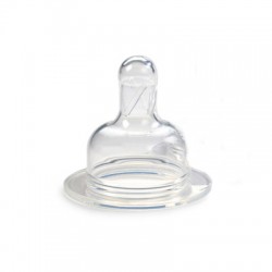 Born Free Silicone Bottle Nipple - Variable Flow (2, 1 nipple)