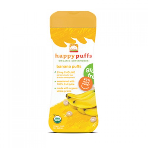 Happy Bites Organic Puffs - Banana (6, 2.1 oz.)