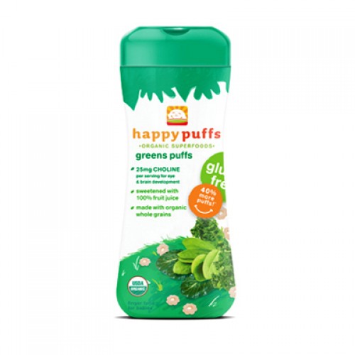 Happy Bites Organic Puffs - Spinach, Collard Greens & Kale (6, 2.1 oz.)