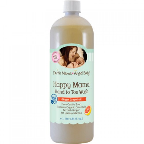 Earth Mama Angel Baby Happy Mama Hand to Toe Wash (1, 34 oz.)
