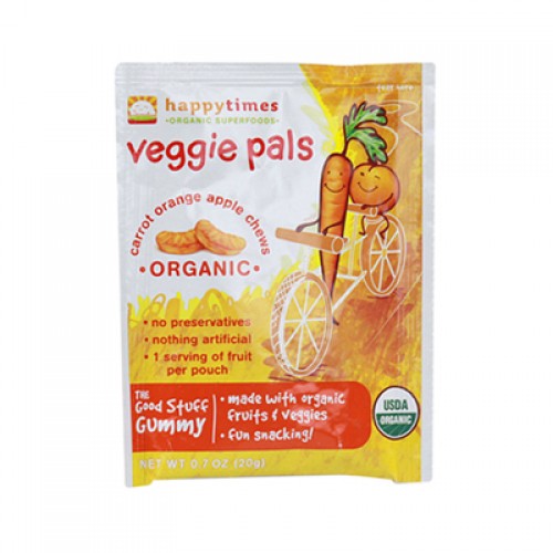 Happy Baby Happy Times Organic Veggie Pals - Carrot Orange Apple (20, 0.7 oz.) Happy Baby Happy Times Organic Veggie Pals - Carrot Orange Apple (20, 0.7 oz.)