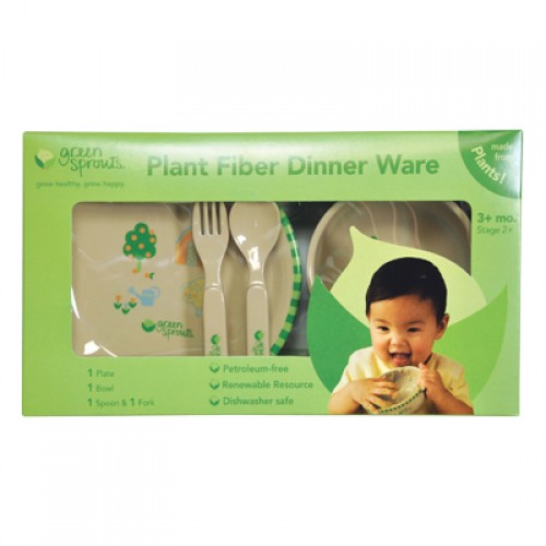 Green Sprouts Plant Fiber Dinnerware Set (1, 1 set)