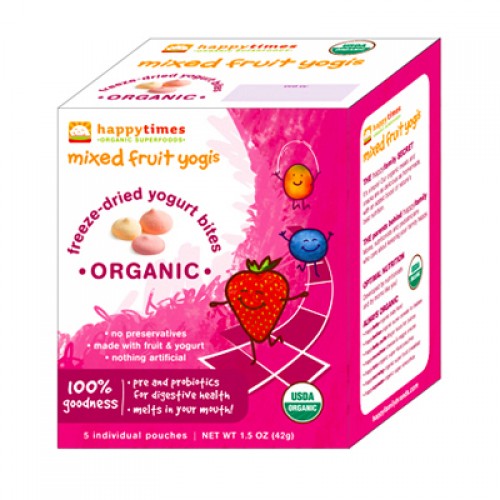 Happy Baby Happy Times Mixed Fruit Yogis (6, 0.3 oz.) Happy Baby Happy Times Mixed Fruit Yogis (6, 0.3 oz.)