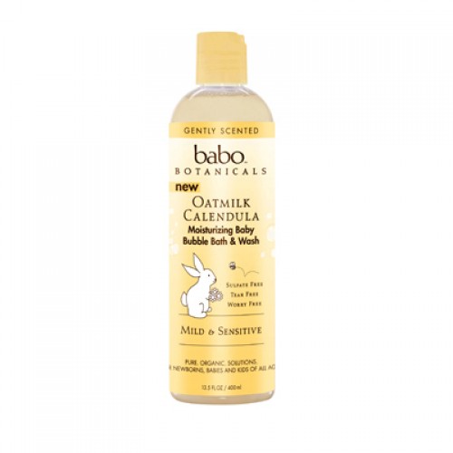 Babo Botanicals Bubble Bath and Wash - Oatmilk Calendula (1, 13.5  oz.)