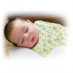 Summer Infant SwaddleMe Cotton Baby Swaddle - Monkey Fun (1, 1 unit)