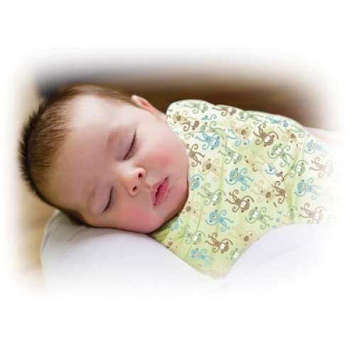 Summer Infant SwaddleMe Cotton Baby Swaddle - Monkey Fun (1, 1 unit)
