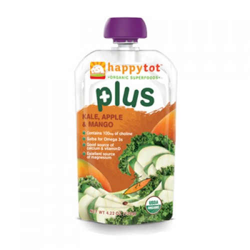 Happy Tot Stage 4 Organic Baby Food - Kale, Apple & Mango (16, 4.2 oz.)