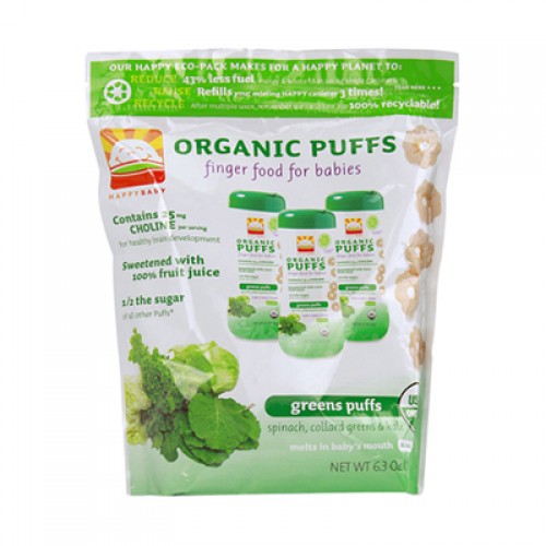 Happy Baby Organic Puffs - Spinach, Collard Greens & Kale (6, 6.3 oz.)