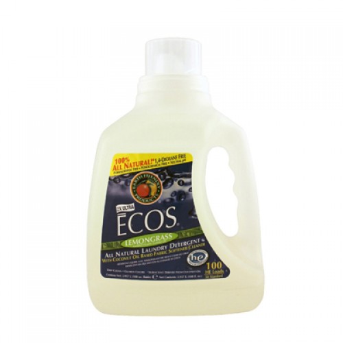 Earth Friendly Ecos Ultra 2x All Natural Laundry Detergent - Lemongrass - 100 fl oz