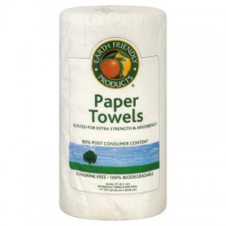 Earth Friendly Jumbo White Paper Towels 2 Ply - 1 Roll