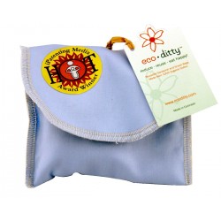 ecoditty Snack Ditty organic snack bag, Powder Blue (solid)