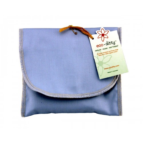 ecoditty-Wich Ditty organic sandwich bag, Powder Blue (Solid)