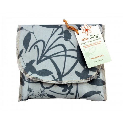 ecoditty Wich Ditty organic sandwich bag, Whispering Grass Aqua