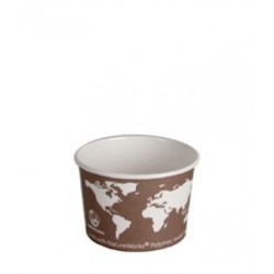 Eco-Products Compostable Soup Cup in World Art design, 8 oz, 1,000 units per case.  