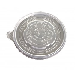Eco-Products Translucent Plastic Soup Cup Lid, fits 12,16, and 32oz, 500 units per case