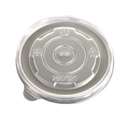 Eco-Products Translucent Plastic Soup Cup Lid, fits 8 oz, 1,000 units per case