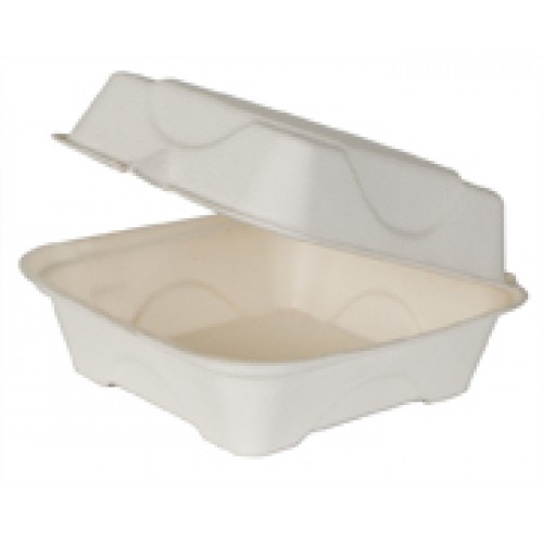 Eco-Products Compostable Sugarcane Clamshells, 6x6x3, 500 units per case Eco-Products Compostable Sugarcane Clamshells, 6x6x3, 500 units per case