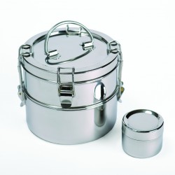 To-Go Ware 2-Tier Stainless Steel Tiffin  5 1/2 H x 6” D