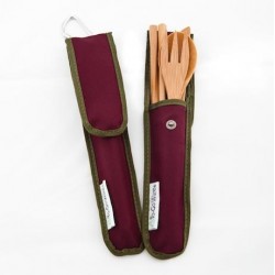 To-Go Ware RePEaT Bamboo Utensil Set in Merlot