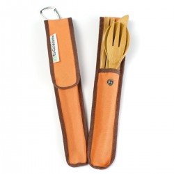 To-Go Ware  RePEaT Bamboo Utensil Set Pumpkin 