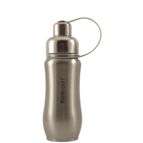 thinksport Stainless Steel Insulated Bottle, 12 oz, Color: Silver