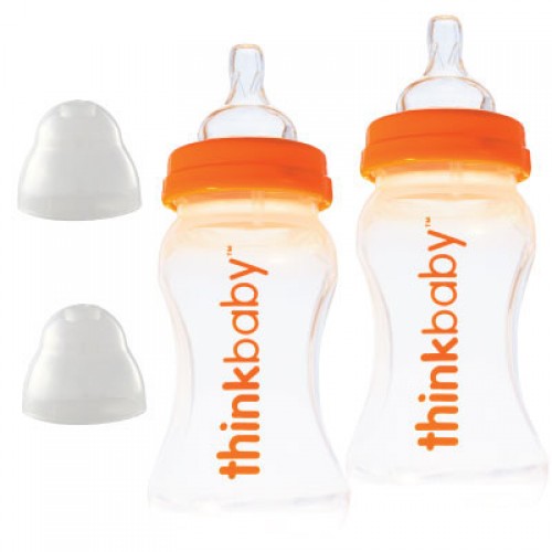 thinkbaby BPA Free Baby Bottles Twin Pack, 9oz