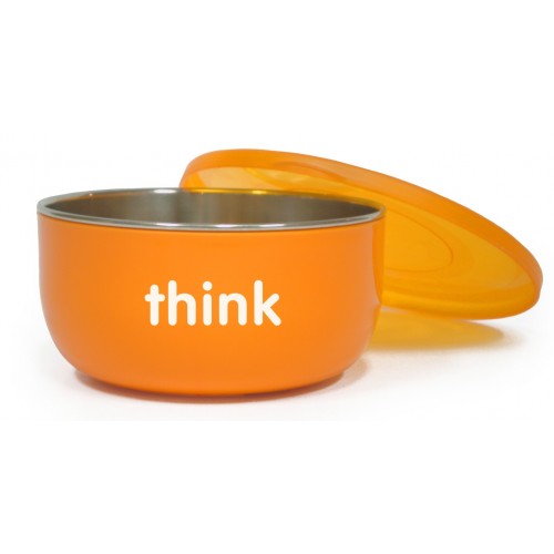 thinkbaby BPA Free Cereal Bowl, Orange