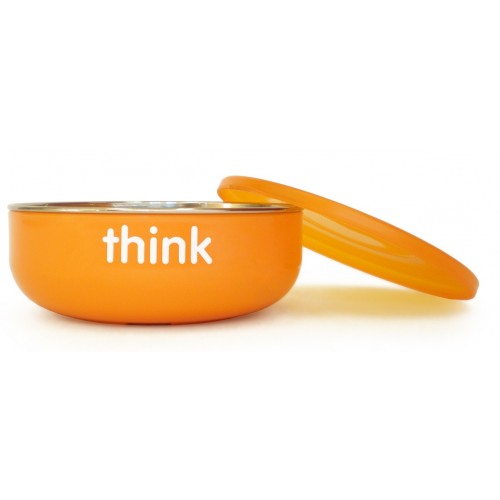 thinkbaby Low Profile Baby Bowl, Orange