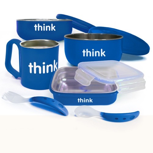 thinkbaby Complete BPA Free Feeding Set, Blue