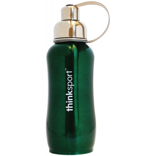 thinksport Stainless Steel Insulated Bottle, 25 oz, Color: Green