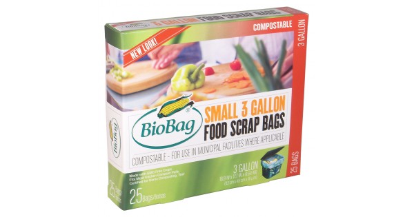 BioBag Gallon Food Scrap Compost/Waste Bags 25 Count
